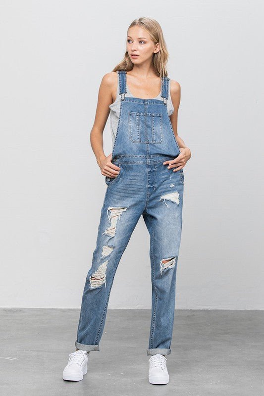 HEAVY BODY PREMIUM DESTROY OVERALLS - Happily Ever Atchison Shop Co.