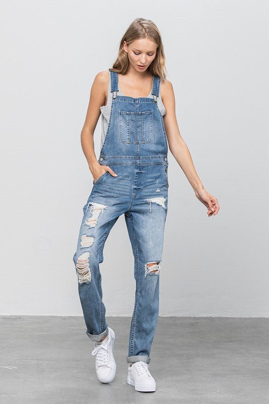 HEAVY BODY PREMIUM DESTROY OVERALLS - Happily Ever Atchison Shop Co.