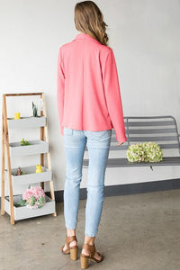 Heimish Open Front Long Sleeve Blazer - Happily Ever Atchison Shop Co.