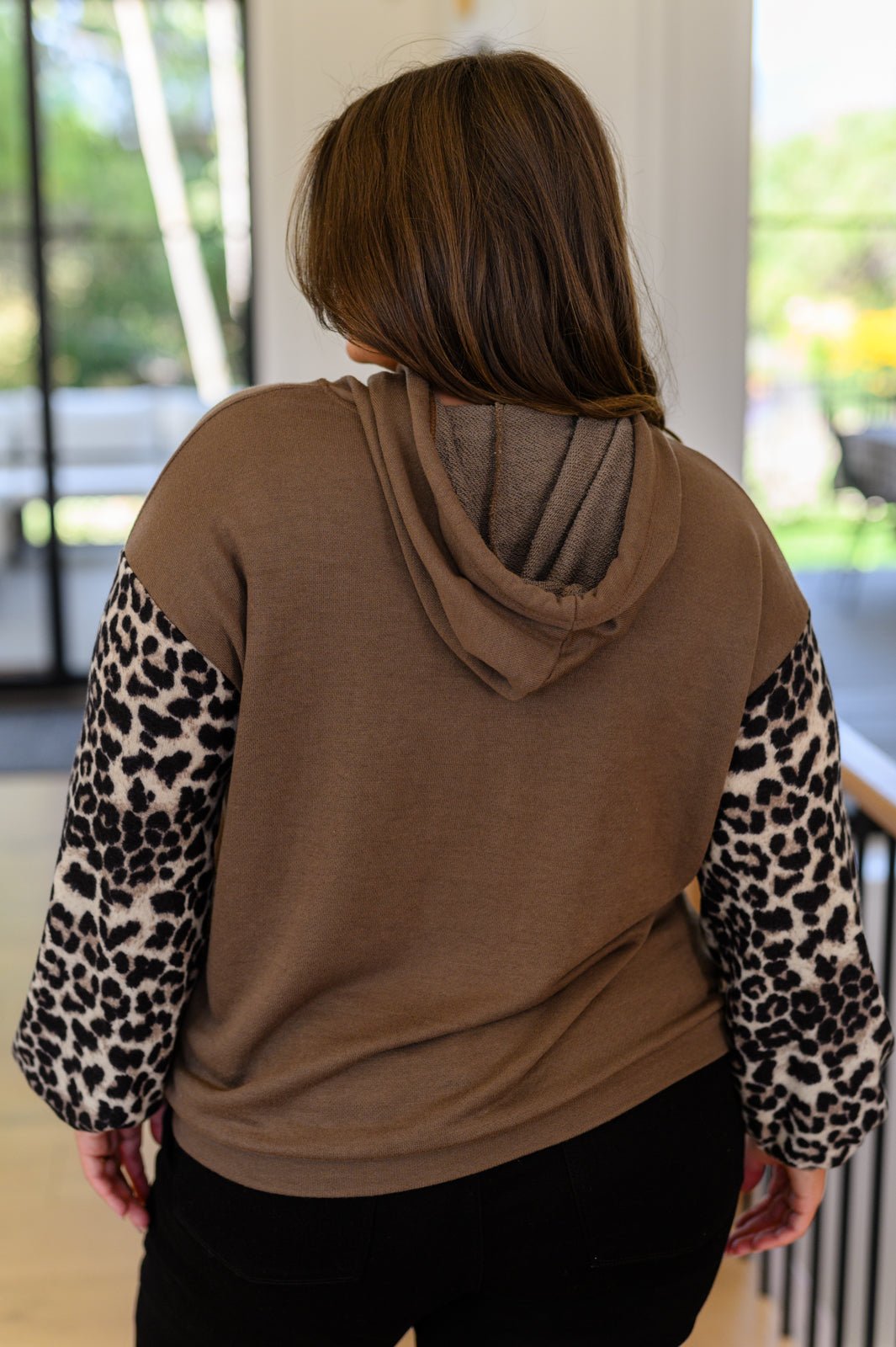 Here And There Leopard Print Hoodie - Happily Ever Atchison Shop Co.