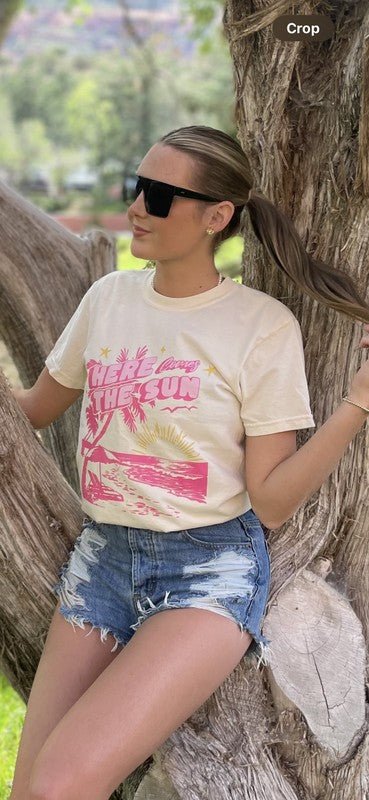 Here Comes The Sun Beach Tee - Happily Ever Atchison Shop Co.
