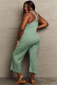 HEYSON Don't Get It Twisted Full Size Rib Knit Jumpsuit - Happily Ever Atchison Shop Co.