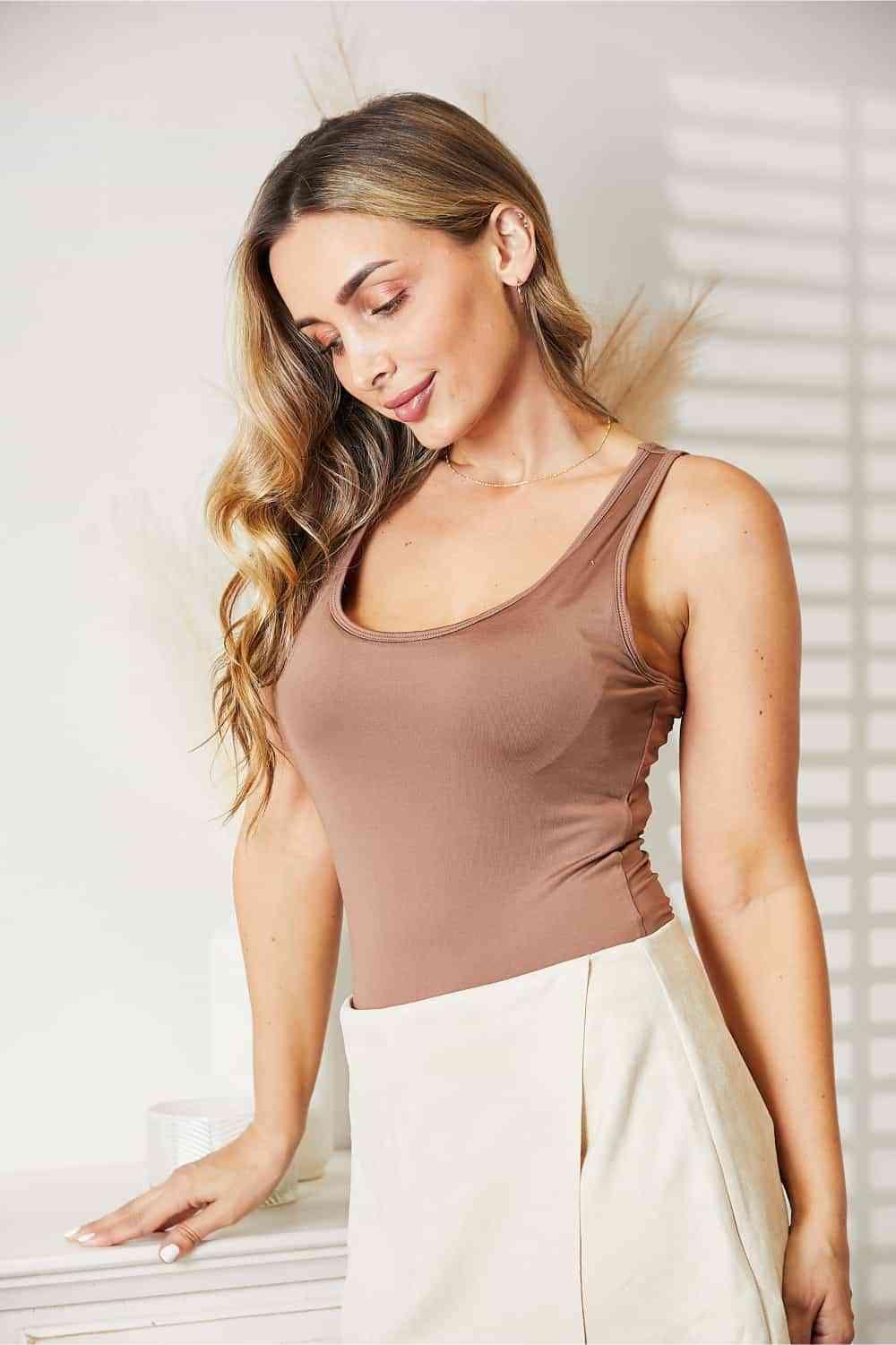 HEYSON Everyday Full Size Basic Tank Bodysuit - Happily Ever Atchison Shop Co.