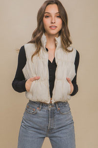 High Neck Puffer Vest - Happily Ever Atchison Shop Co.