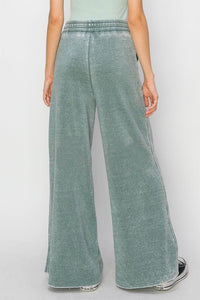 High Rise Wide Leg Drawstring Pants - Happily Ever Atchison Shop Co.