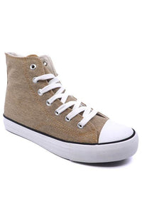 High Top Canvas Sneaker - Happily Ever Atchison Shop Co.