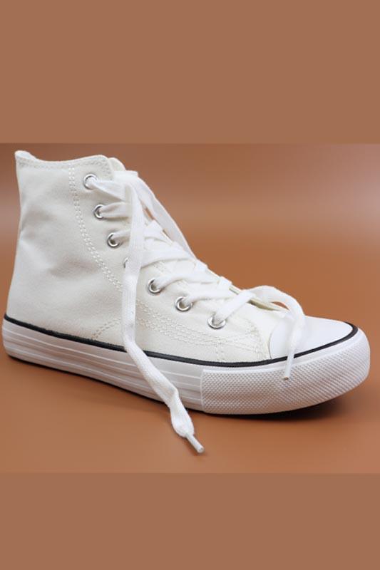 High Top Canvas Sneaker - Happily Ever Atchison Shop Co.