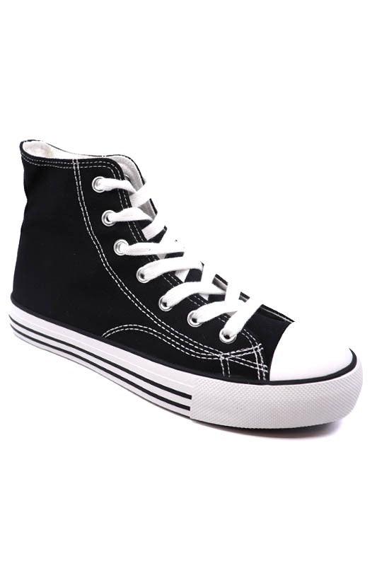 High Top Canvas Sneaker - Happily Ever Atchison Shop Co.