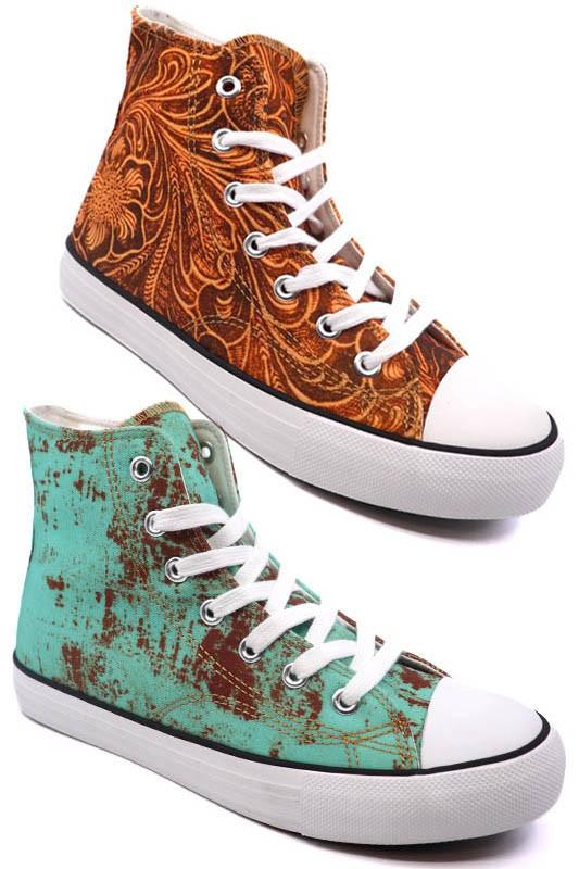 High Top Canvas Sneaker - Happily Ever Atchison Shop Co.