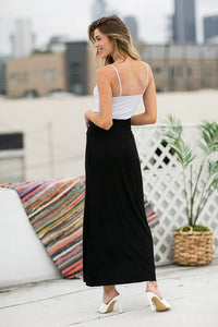 High Waist Jersey Skirt with Side Pockets - Happily Ever Atchison Shop Co.