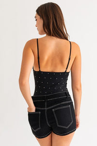 Hot Fix Sleeveless Bodysuit - Happily Ever Atchison Shop Co.