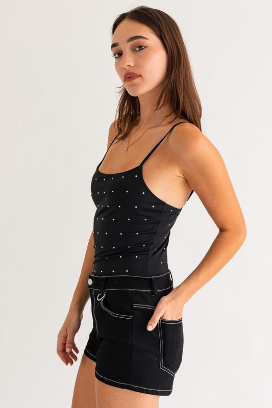 Hot Fix Sleeveless Bodysuit - Happily Ever Atchison Shop Co.