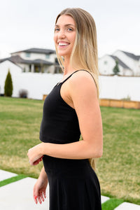 Hot Yoga Tank in Black - Happily Ever Atchison Shop Co.