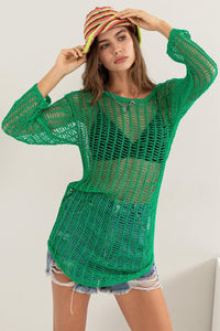 HYFVE Crochet Long Sleeve Cover Up - Happily Ever Atchison Shop Co.