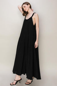 HYFVE Frill Sleeveless A - Line Maxi Dress - Happily Ever Atchison Shop Co.