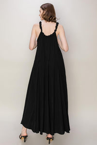 HYFVE Frill Sleeveless A - Line Maxi Dress - Happily Ever Atchison Shop Co.