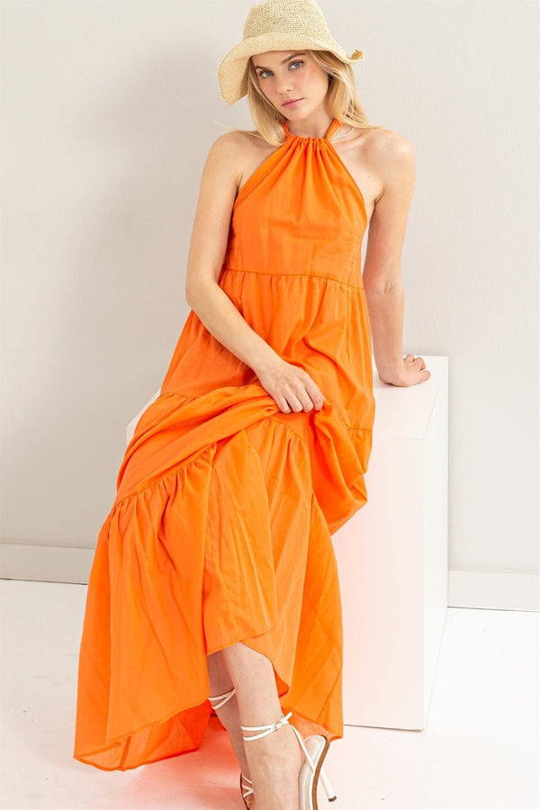 HYFVE Halter Neck Cover Up Maxi Dress - Happily Ever Atchison Shop Co.