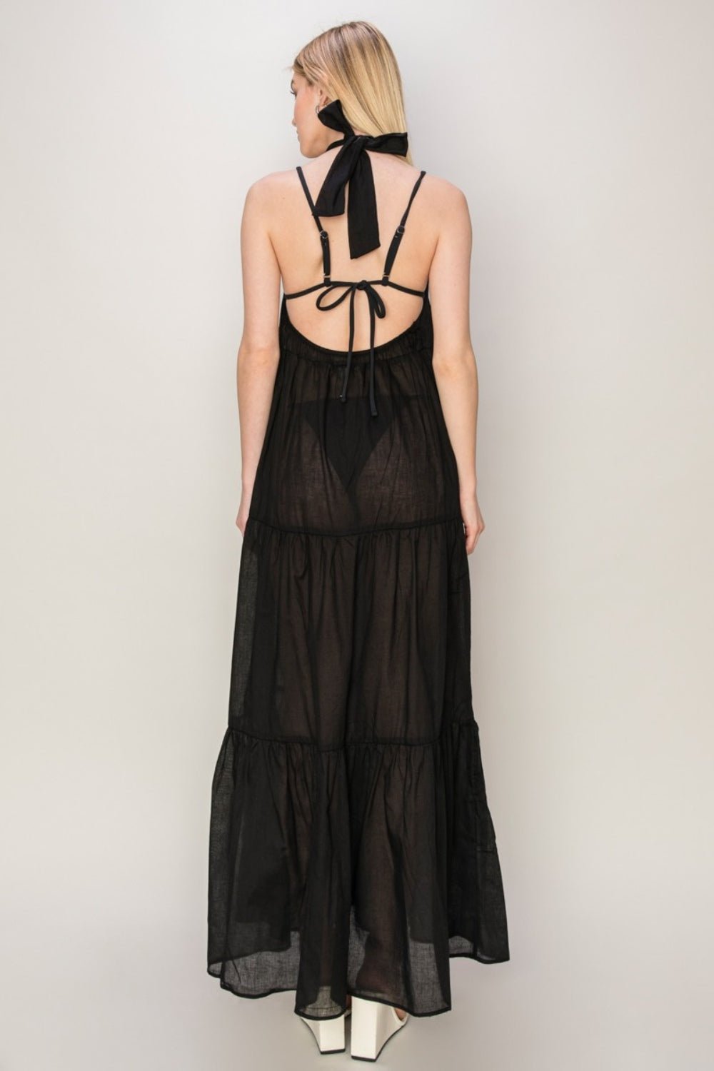 HYFVE Halter Neck Cover Up Maxi Dress - Happily Ever Atchison Shop Co.