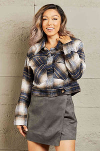 HYFVE Put In Work Semi Cropped Plaid Shacket - Happily Ever Atchison Shop Co.