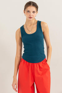 HYFVE Ribbed Scoop Neck Racerback Tank - Happily Ever Atchison Shop Co.