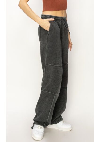 HYFVE Stitched Design Drawstring Sweatpants - Happily Ever Atchison Shop Co.