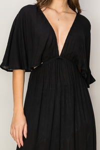 HYFVE Tie Back Maxi Split Cover Up Dress - Happily Ever Atchison Shop Co.