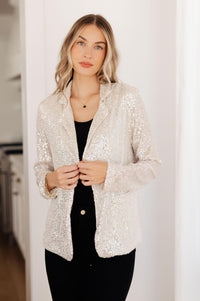 I Know You're Busy Sequin Blazer - Happily Ever Atchison Shop Co.