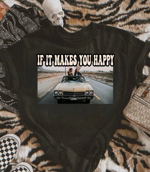 If It Makes You Happy Graphic Tee - Happily Ever Atchison Shop Co.