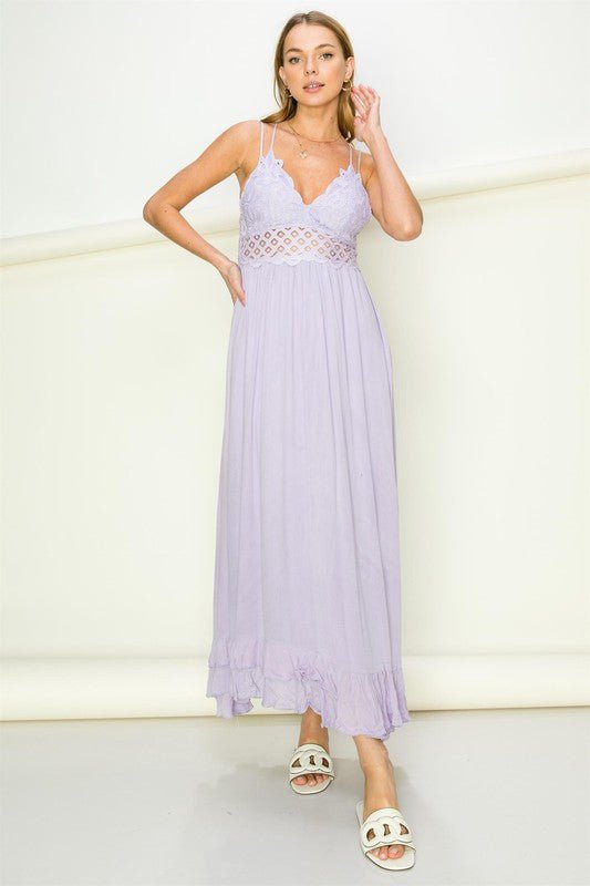 In Love Bustier Lace Maxi Dress - Happily Ever Atchison Shop Co.