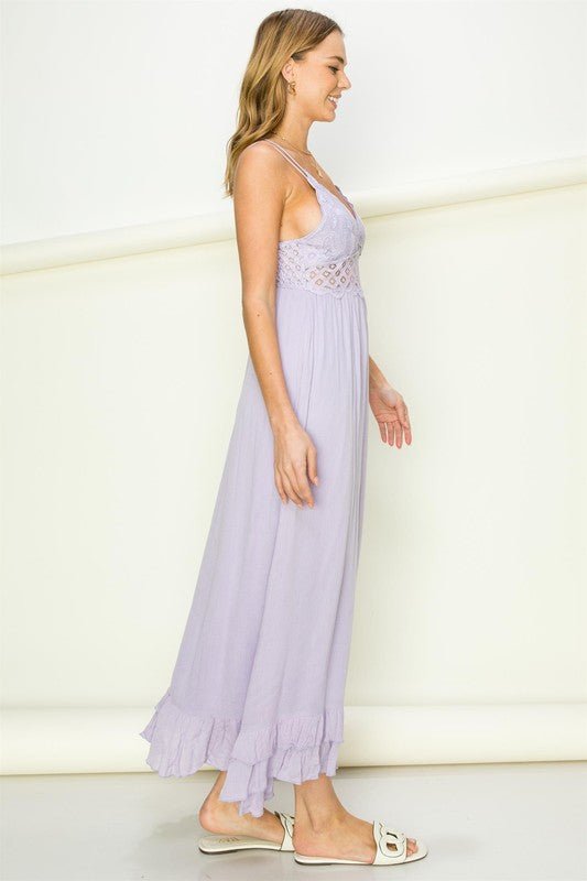 In Love Bustier Lace Maxi Dress - Happily Ever Atchison Shop Co.