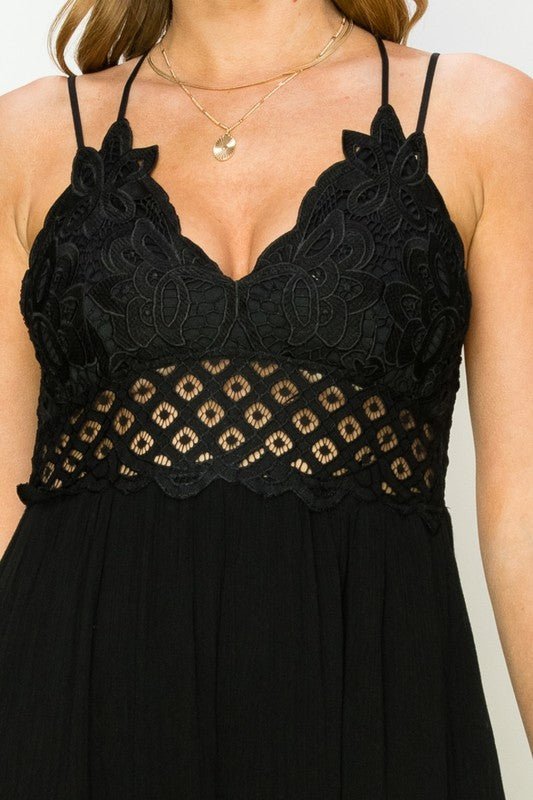 In Love Bustier Lace Maxi Dress - Happily Ever Atchison Shop Co.