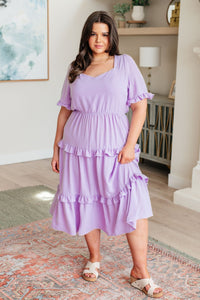 In My Carefree Era Tiered Ruffled Dress - Happily Ever Atchison Shop Co.