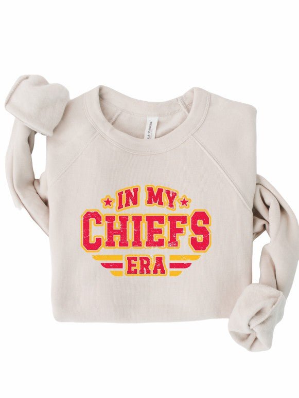 In My Chiefs Era Premium Bella Canvas Sweatshirt - Happily Ever Atchison Shop Co.