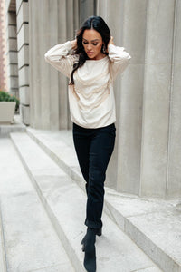 Into The Fringe Top in Beige - Happily Ever Atchison Shop Co.