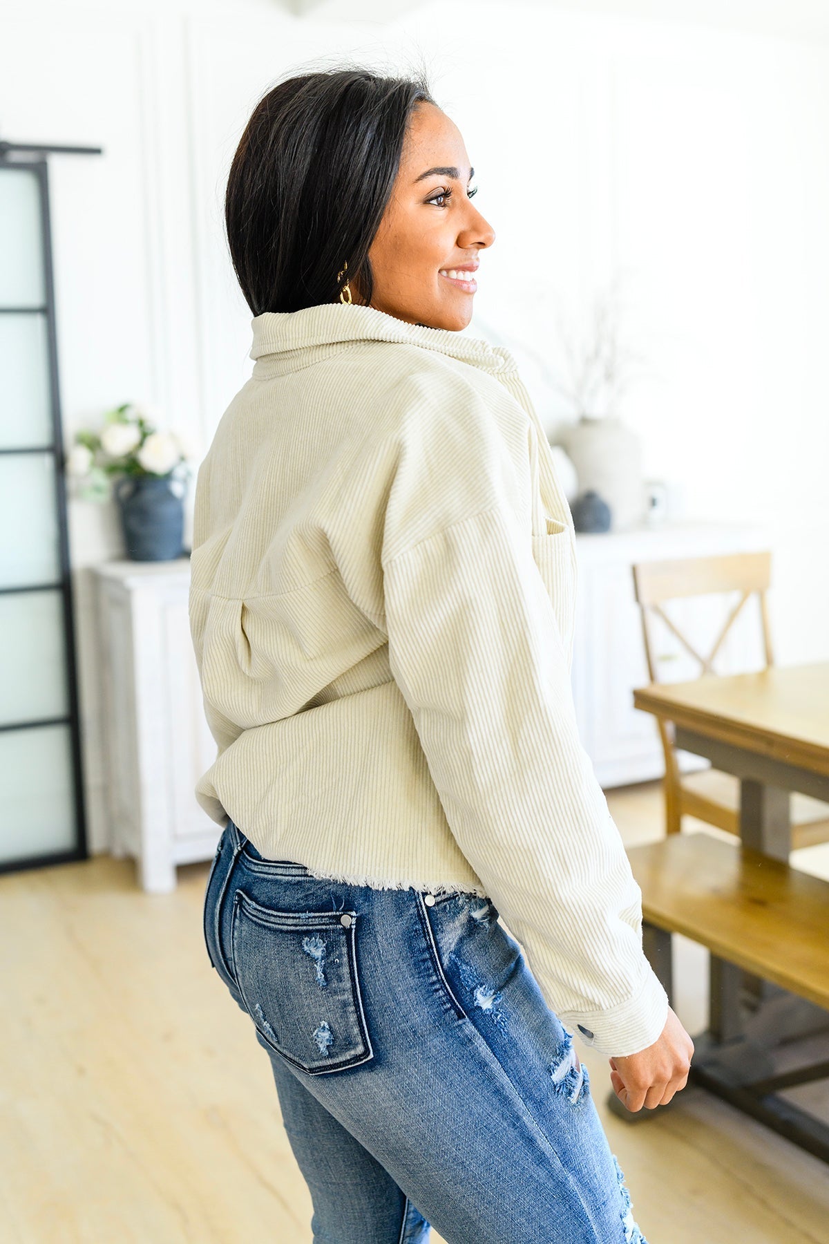 Invested in You Corduroy Shacket - Happily Ever Atchison Shop Co.
