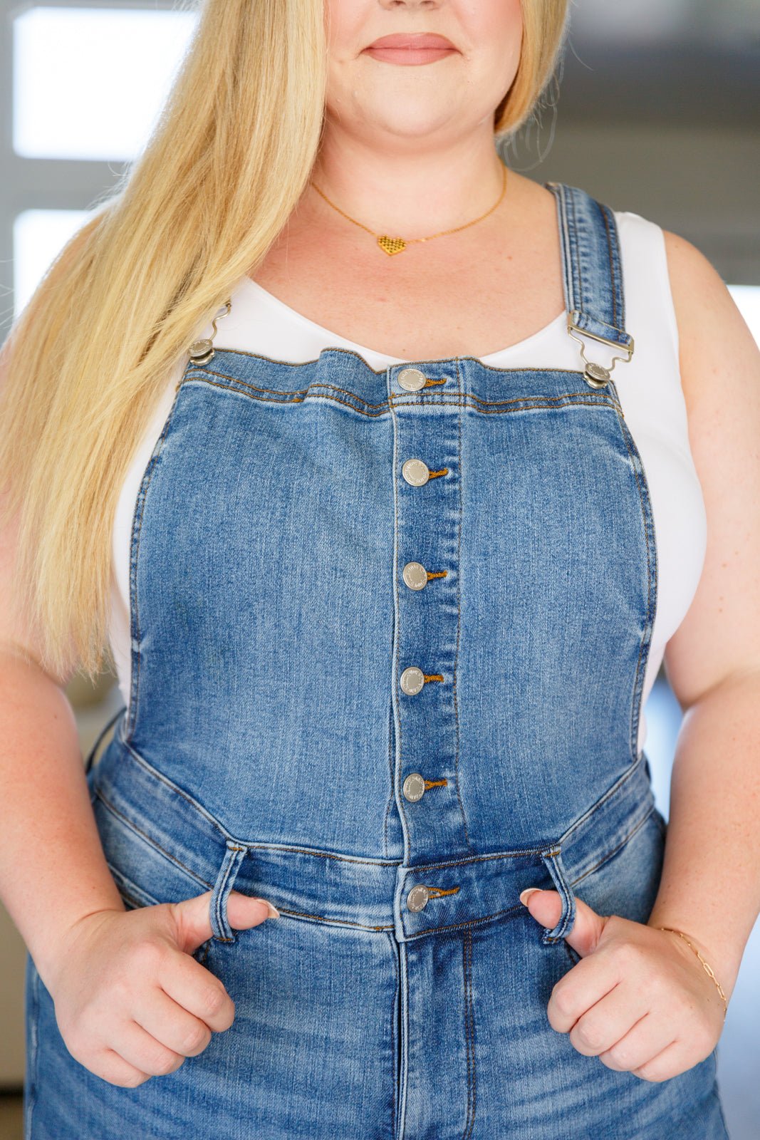 Izzy Control Top Retro Flare Overalls - Happily Ever Atchison Shop Co.