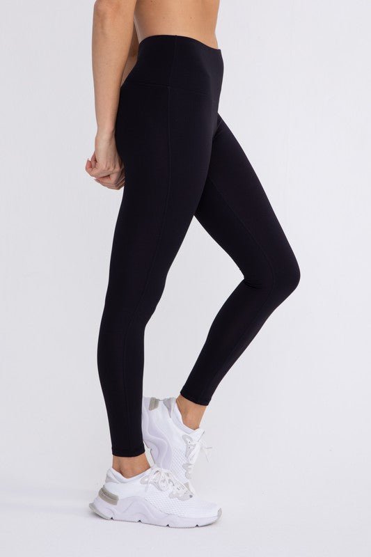 Jacquard Ribbed High - Waisted Leggings - Happily Ever Atchison Shop Co.