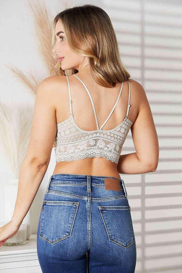 JadyK Mallory Double - Strap Lace Bralette - Happily Ever Atchison Shop Co.