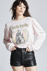 Janis Joplin Puff Long Sleeve Tee - Happily Ever Atchison Shop Co.