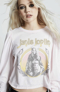 Janis Joplin Puff Long Sleeve Tee - Happily Ever Atchison Shop Co.