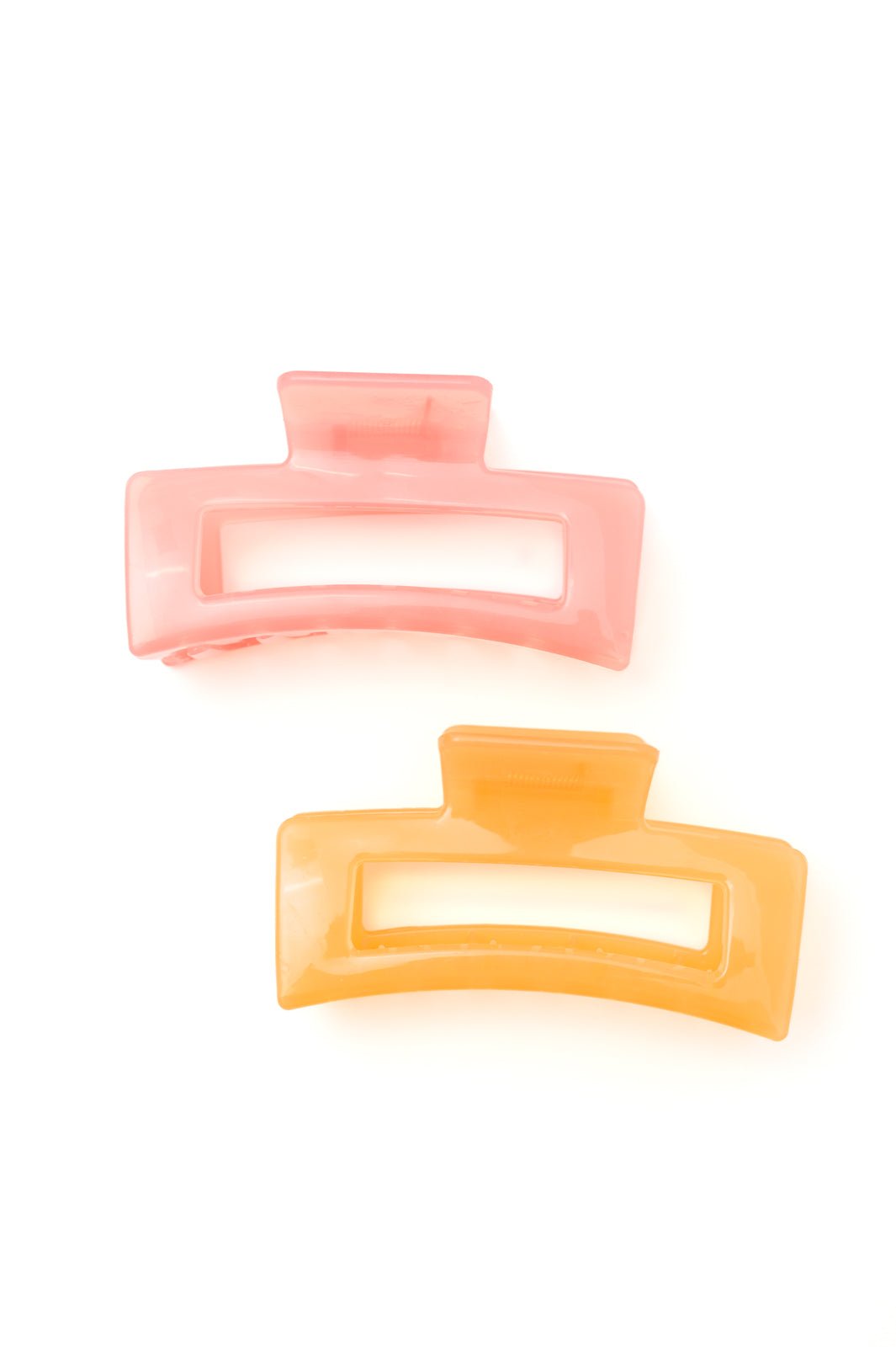 Jelly Rectangle Claw Clip in Watermelon - Happily Ever Atchison Shop Co.