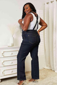 Judy Blue Full Size High Waist Classic Denim Overalls - Happily Ever Atchison Shop Co.