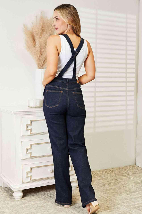 Judy Blue Full Size High Waist Classic Denim Overalls - Happily Ever Atchison Shop Co.