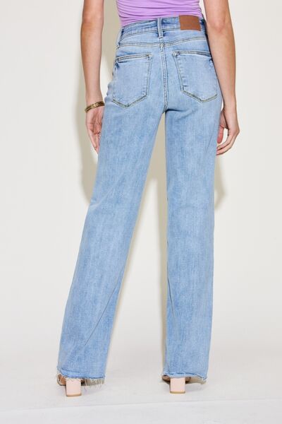 Judy Blue Full Size V Front Waistband Straight Jeans - Happily Ever Atchison Shop Co.