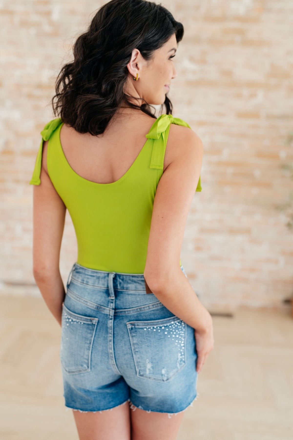 Just a Spritz Bodysuit in Lime - Happily Ever Atchison Shop Co.