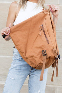 Kai Asymmetric Canvas Backpack - Happily Ever Atchison Shop Co.