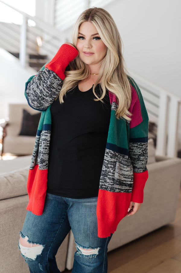 Keep it Cozy Striped Cardigan - Happily Ever Atchison Shop Co.