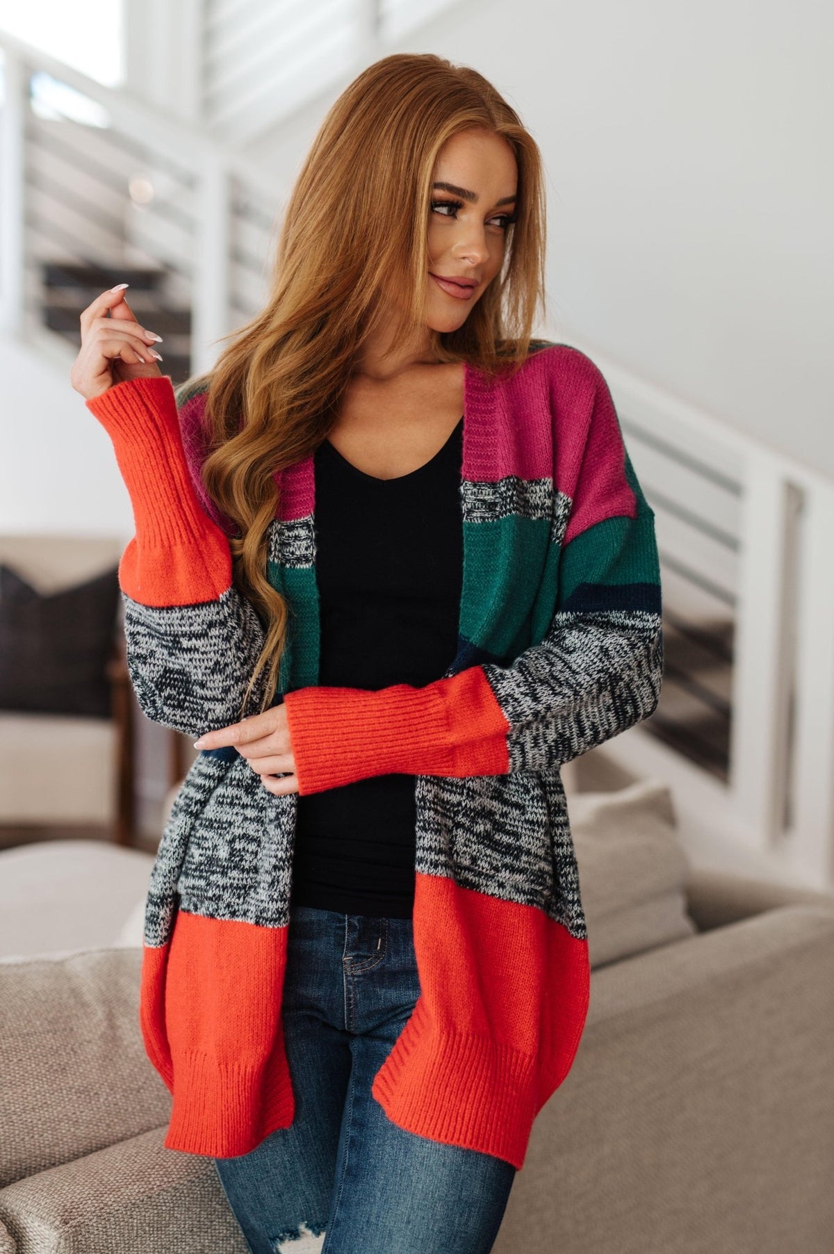 Keep it Cozy Striped Cardigan - Happily Ever Atchison Shop Co.