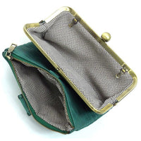 Kiss Lock Crossbody Clutch Cell Phone Wallet - Happily Ever Atchison Shop Co.