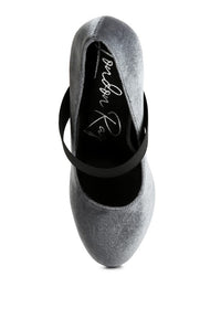 Krause High Block Heel Velvet Pumps - Happily Ever Atchison Shop Co.